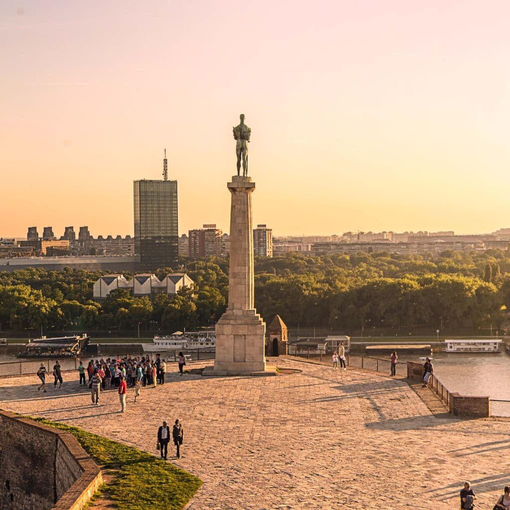 Kalemegdan Fortress in the capital city of Serbia.