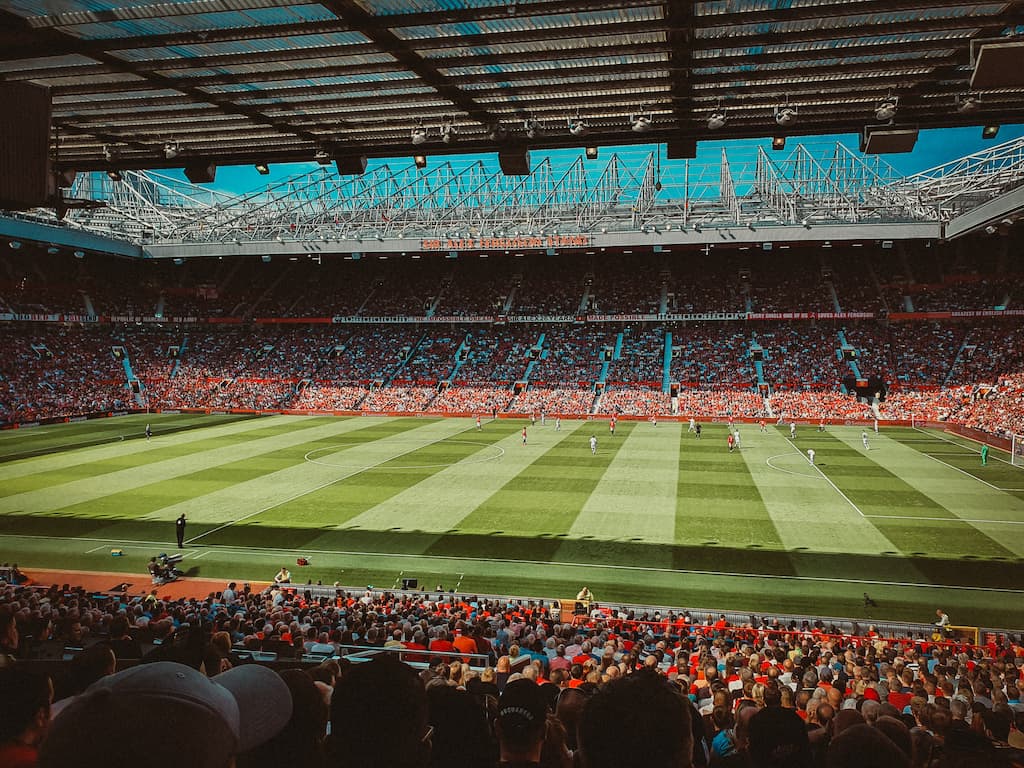 A soccer game at Allianz Stadium in Sydney during the day