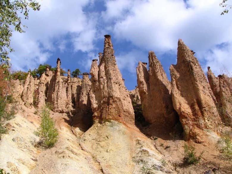 The rock formations in Devils’s Town, Serbia