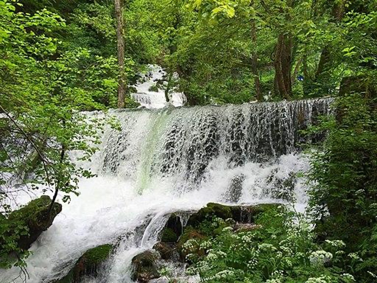 The cascades of the Vrelo River in Serbia.