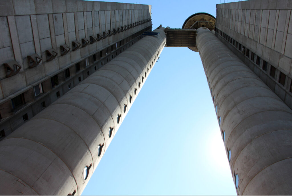 Western Gate — an example of Brutalism in Serbian architecture.